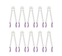 Walfront Pinces à Dentelle pour Gâteaux, Outil de Fondant en Plastique, Pincettes Multi-usages pour la Décoration de Gâteaux et Lisser le Glaçage dans la Pâtisserie Domestique 10 Pièces