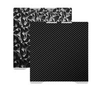 WALFRONT Plateau d'impression 3D en PET PEO Fibre Carbone, Plaque d'acier à ressort flexible avec forte adhérence, retrait facile du modèle pour imprimante 3D K2 Pro (325x310 mm)