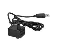 Walfront Plux de Bougie USB sans Balais Mini Pompe Submersible, Haute efficacité, Fonctionnement Silencieux, Idéal pour l'utilisation d'aquarium et de Fontaine, DC 12V, 200L / H Débit