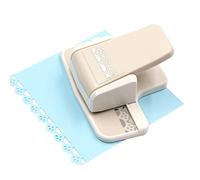 Walfront Poinçon de Bordure Artisanal, Outil de Gaufrage de Conception de Fleur, Alliage de Zinc ABS, Forme d'étiquette 3 en 1 12 X 8,7 X 5,2 Cm pour la Fabrication de Cartes de Scrapbooking,