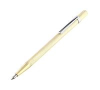 Walfront Pointe à Stylo de Gravure pour Verre/Céramique/Feuille de Métal Scriber Portatif de Poche avec Clip 14,5 cm / 5,7" (Doré)
