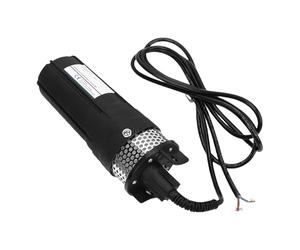 Walfront Pompe Submersible pour Puits Profond, Pompe à Eau Solaire 12V DC, 1,7 GPM, 92 M, avec Filtre en Acier Inoxydable, Cordon de, pour Irrigation, Ferme et Ranch (DC12V)
