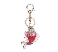 Walfront Porte-clés avec pendentif poisson rouge en - Décoration de sac