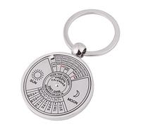Walfront Porte-Clés Calendrier 2010-2059 en Métal Couleur Argent