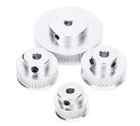 Walfront Poulie de Distribution pour Imprimante 3D et Fraiseuses 4 Pièces 30/36/40/60 Dents pour Courroie de Distribution 6mm