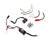 Walfront RC Motor Combo 50A Contrôleur de Vitesse sans Brosse à L'épreuve d'eau et 1520 Moteur pour 1/12 1/16 1/18 1/24 RC Crawler Car, avec Adaptateur de Liaison WiFi