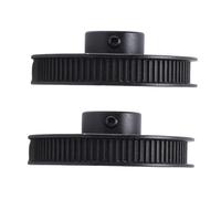 Walfront Réas à Rainure Unique Alésée, Poulie à Courroie en V, Roue Synchrone en Alliage d'aluminium, 80 Dents, Largeur 6mm pour Imprimante 3D