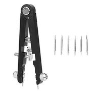 Walfront Regarder l'ensemble d'outils de réparation de Pince à Ressort horloger remplacer l'outil de Retrait de la chaîne avec des Broches 6825(Noir)