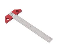 WALFRONT Règle Carrée en T 8 Pouces, Outil de Mesure de Disposition Métallique en Alliage d'aluminium, Haute Précision pour les Projets de Menuiserie et de Menuiserie