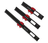 Walfront Règle Coulissante de Piste en T, Règle Carrée et de Traçage de Type T, 160mm 200mm 300mm, Outils de Mesure de Traçage, Pouces Métriques, 3 Pièces