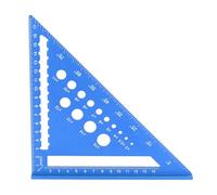 Walfront Règle de Triangle de 7 Pouces en Aluminium en Alliage carré Carré Charpentiers Tool Rotracteur Constitution Légère Conception pour le Travail du Bois et les Besoins en Menuiserie (BLUE)