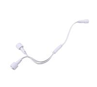 Walfront Répartiteur en Y, Connecteur en Forme de Y IP68 pour Bandes Lumineuses Extérieures, avec 1 Connecteur Mâle vers 2 Connecteurs Femelles, Compatible avec H705A H705B H705C