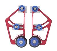 Walfront Rouleau de Roulement, Rouleau en Alliage en Aluminium Réglable avec Deux Blocs Coulissants pour Scies à Table et Scies à Bande