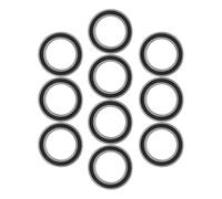 Walfront Roulement à Billes à Gorge Profonde 6805-2RS, Acier chromé, scellé en Caoutchouc, Diamètre Intérieur de 25 Mm, Idéal pour les Moteurs électriques et les Appareils électroménagers