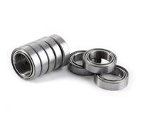 WALFRONT Roulement à Paroi Mince 6700ZZ, Roulement Miniature en Acier à Double Blindage, à Billes Profonds 10 Pièces pour les Projets de Bricolage