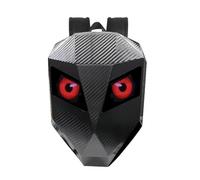 Walfront Sac à Dos LED avec écran Programmable, Coque Rigide étanche, Contrôle par Application pour Application LOY EYES, Sac à Dos de Moto LED alimenté par USB, écran à Points Polychrome