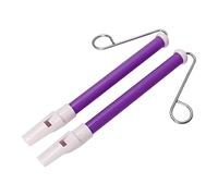 Walfront Sifflet Coulissant, Instrument de Musique avec Matériau ABS et Métal de qualité Alimentaire, pour Enfants et Adultes, Jeux de Cadeaux de Fête, 2 Pièces (PURPLE)