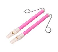 Walfront Sifflet Coulissant, Instrument de Musique avec Matériau ABS et Métal de qualité Alimentaire, pour Enfants et Adultes, Jeux de Cadeaux de Fête, 2 Pièces (Rose)