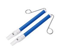 Walfront Sifflet Coulissant, Instrument de Musique avec Matériau ABS et Métal de qualité Alimentaire, pour Enfants et Adultes, Jeux de Cadeaux de Fête, 2 Pièces (BLUE)