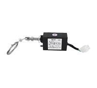 Walfront Solénoïde de Soupape de Moteur DC 12 V 24 V, Dispositif d'arrêt Haute Performance avec Résistance à la Traction élevée et Plage de Température pour Différents Types de Moteurs (12V)