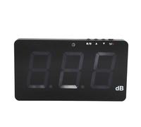 Walfront Sonomètre Numérique, Décibelmètre Mural ABS 30 à 130 DB avec Rétroéclairage LCD de 9,6 Pouces, Alarme, Rechargeable par USB 3600 MAh pour la du Bruit en Usine, au Bureau et à Domicile