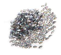 Walfront Strass à Dos Plat en Cristal Acrylique, 500 Pièces, 7x15mm, pour la Décoration de Téléphone et l'artisanat, avec des Couleurs Vives et des Applications Polyvalentes (WHITE)