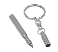 Walfront Stylo de Poche Rétractable en Acier Inoxydable Porte-clés Télescopique Mini Stylos pour étudiants Enseignants Mariage Noël