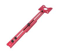 Walfront Support de Rainure de Fraisage de Routeur Guide carré en T Réglable Carré en T Polyvalent 400 Mm en Alliage D'aluminium à Double échelle pour le Routage Circulaire du Travail du