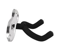 Walfront Support Mural pour Guitare, Support de Crochet en Métal pour Violon ukulélé Basse Acoustique, pour Le Bureau à Domicile en Studio (Argent givré)