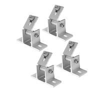 Walfront Support PV en Alliage D'aluminium, 4 Jeux de Pieds de Support de Montage de Panneau Solaire pour L'installation de Système PV monté sur le Toit