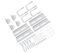 Walfront Supports de Couchette de Remorque de Bateau, Galvanisés Robustes, 4 Pièces 8 Pouces pour Traverse de Remorque de Bateau 1.5X3 et 2X3