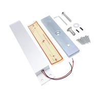 Walfront Système de Serrure Magnétique électrique de 280 Kg, Serrure électromagnétique en Aluminium Haute Résistance pour une Utilisation Intérieure et Extérieure, Adaptée aux Portes Métalliques en