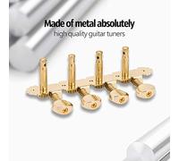 Walfront Têtes de Machine à Mandoline, Accordeurs en Métal chromé, Rapport 14:1, Parfaits pour les Musiciens et les Amateurs