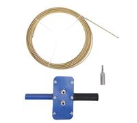 Walfront Tire-Câble électrique avec Adaptateur de Perceuse et Câble de 15 M pour Passage de Fil Mural, Compatible avec la Plupart des Perceuses, Passe 6 Coudes à 90°, Force de Traction de