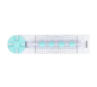 Walfront Trimmer en Papier Artisanal, Outil de Scrapbooking en Plastique en Papier Portable pour Artisanat de Bricolage 9 Pouces de Longueur de Multi-fonctions pour les Coupons et le cartonné