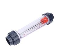 Walfront Tube de Compteur de Jauge de Compteur, Débitmètre d'eau ABS pour Tuyau de 50 Mm DN40, Mesure Précise de 0,4 à 4m3 / H, Idéal pour les Industries Chimiques et Alimentaires