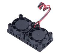 WALFRONT Ventilateurs de Refroidissement pour Raspberry, Double Ventilateurs Haute Vitesse et Faible Bruit, Compatibles avec Raspberry 3B 3B + 4 4B pour une Dissipation Thermique Efficace