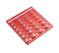 WALFRONT Vérificateur de Filetage 28, Règle d'identification de la Taille d'écrou en Acier Inoxydable, Outil Manuel pour Mesurer la Vis, Vérificateur de Filetage Métrique et en Pouces Portable