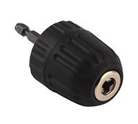 Walfront Visseuse à Choc Porte-Foret sans Clé 0.8-10mm 3/8"-24UNF 1/4" Douille Hexagonale Perceuse Mandrin