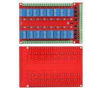 WALFRONT WALFRONT Interface de Module de Relais à 16 Canaux avec Optocoupleur pour Contrôle Industriel DC 5 V 12 V 24 pour Systèmes CVC PLC et Charbon pulvérisé (DC24V) (DC12V)
