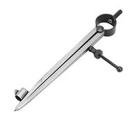 Walfront Walfront Outil Artisanal de Séparation d'aile, Ustensile de Mesure en Acier au Carbone avec Porte-crayon, Idéal pour les Professionnels de la Géométrie et de l'artisanat (300 millimètres)