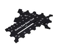 Walfront Walfront Outil de Mesure des Yeux de sécurité, Règle Acrylique pour Mesurer les Yeux de Poupée de 4 à 32 Mm, Outil Portable pour l'artisanat de Bricolage et la Fabrication d'animaux en