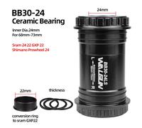 Walgun-Support De Fond De Vélo À Pression Bb30 Dub Pf30,Roulement En Céramique De 30mm,68mm,73mm,Pièces De Vélo Bb - Type Bb3024 Ls Black