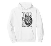 Walhalla Loup Loups Odin Runes Boussole Nordique Viking Sweat à Capuche