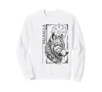 Walhalla Loup Loups Odin Runes Boussole Nordique Viking Sweatshirt