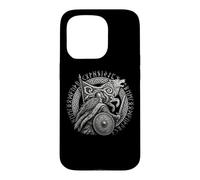 Walhalla Loup Viking Bouclier Runes mythologie Nordique Coque pour iPhone 15 Pro