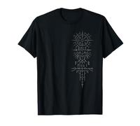 Walhalla Odin Fenrir Loup Runes Boussole nordique Viking T-Shirt