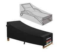 Housse Transat de Housse Salon de Jardin extérieur imperméable à l'eau Anti-UV, Housse de Chaise Longue de Patio Robuste Housse de Chaise Longue en rotin