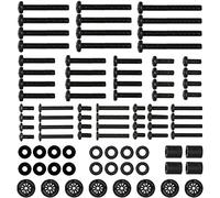 WALI Kit de Matériel de Montage Universel pour Téléviseurs et Moniteur jusqu'à 80 Pouces, Ensemble Comprend Vis pour Montege TV de Type M4, M5, M6 et M8, Rondelles et Entretoises (UVSP), Noir