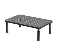 WALI Rehausseur Ecran PC Bureau, Support de Moniteur Réglable en 3 Hauteurs pour Laptop, Imprimantem, Projecteur, Imprimante jusqu'à 20 kg, Noir